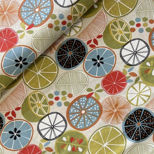 Dekorační textil, dovoz, 55%BA, 45%PL 165g/m2, šířka 140 cm