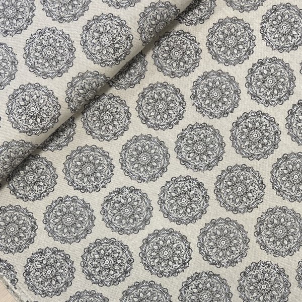 Dekorační textil, dovoz, 75%BA, 25%PL 200g/m2, šířka 140 cm