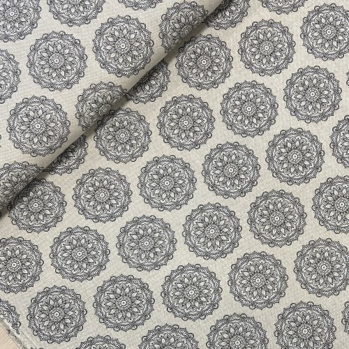 Dekorační textil, dovoz, 75%BA, 25%PL 200g/m2, šířka 140 cm