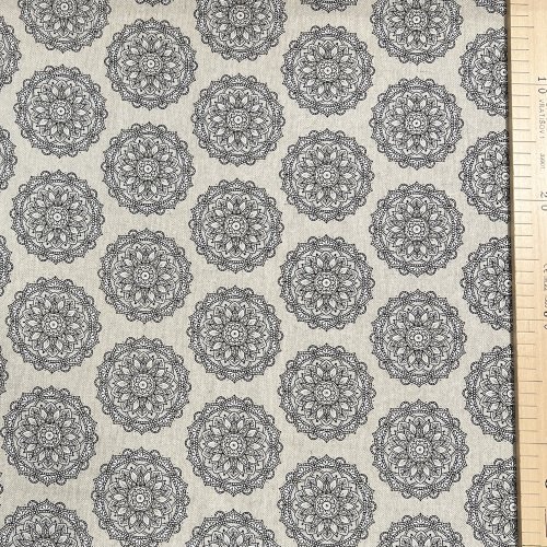 Dekorační textil, dovoz, 75%BA, 25%PL 200g/m2, šířka 140 cm