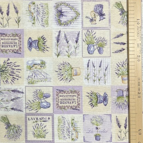 Dekorační textil, dovoz, 55%BA, 45%PL 165g/m2, šířka 140 cm