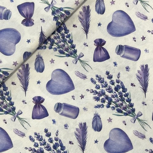 Dekorační textil, dovoz, 40%BA, 60%PL 180g/m2, šířka 150 cm