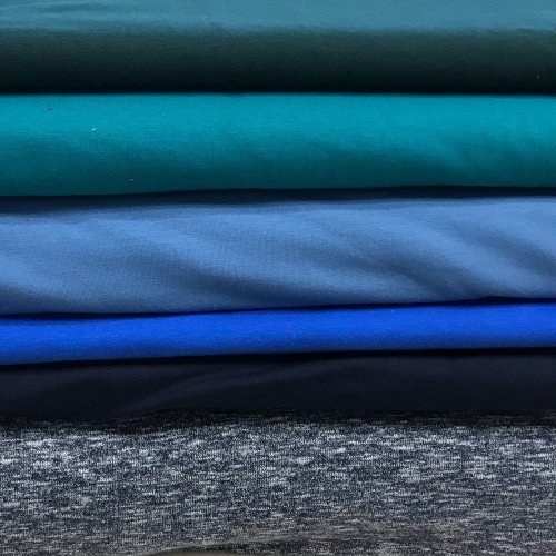 Elastická látka teplákovina, dovoz, 90% CO, 10% EA, 280g/m2, šířka 180 cm