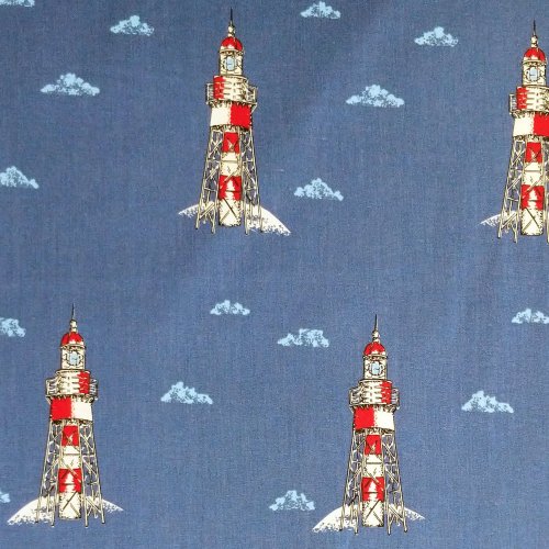 Námořní bavlněná metráž, dovoz Česko, 100% CO, 140g/m2, šířka 150 cm